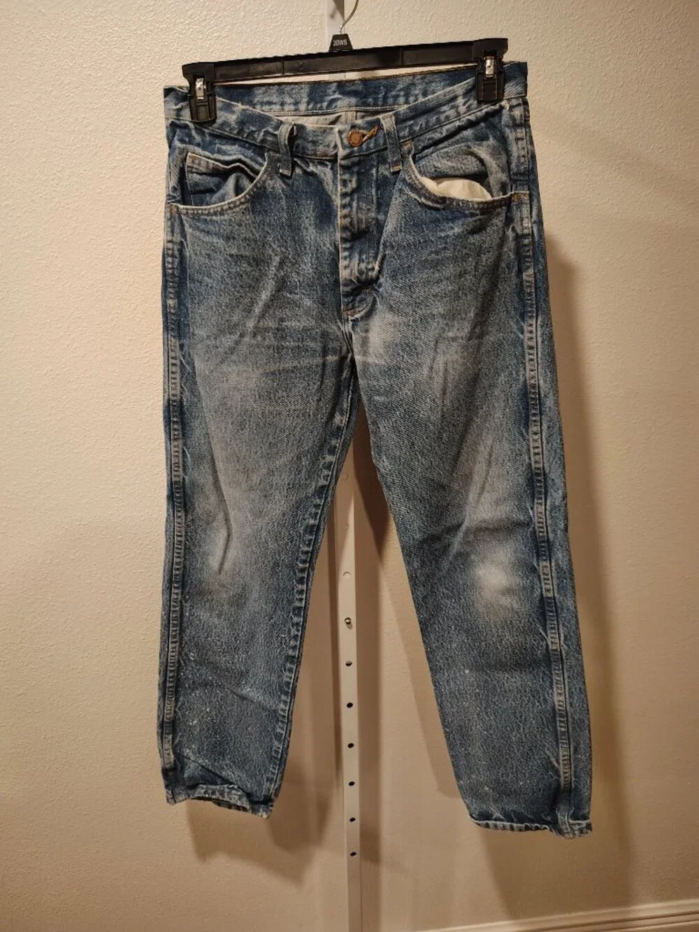 Rustler Men's Work Jeans Size 33 x 32 Cotton Denim
